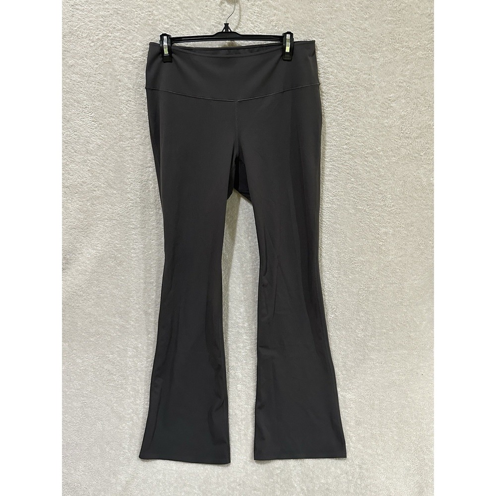 Uniqlo AIRism Flare Leggings Womens XL Dark Gray Quick Dry UV Yoga Pants Ankle